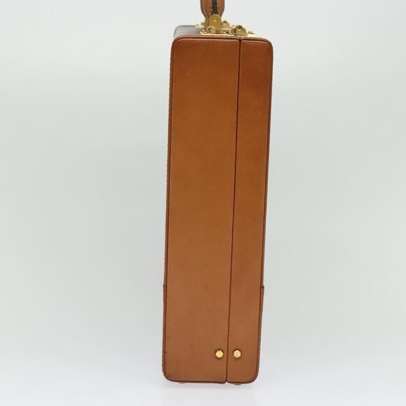 CELINE Macadam Canvas Trunk Pvc Leather Brown Gold - Picture 4 of 13